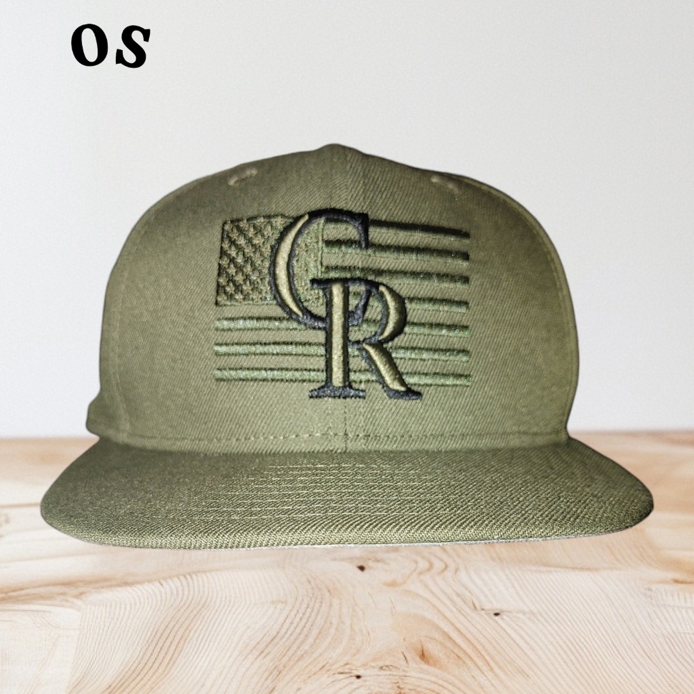 Men's New Era Green Colorado Rockies 2023 Armed Forces Day On-Field 59FIFTY OS